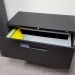 Global Black 2 Drawer Lateral File Cabinet, Locking